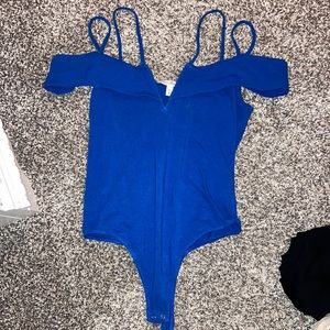 Off the shoulder royal blue express top M